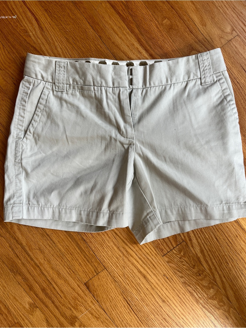 J. Crew Light Gray Tailored Chino Bermuda Shorts